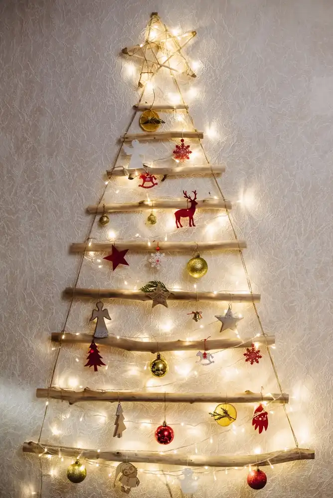vianočný stromček na stenu